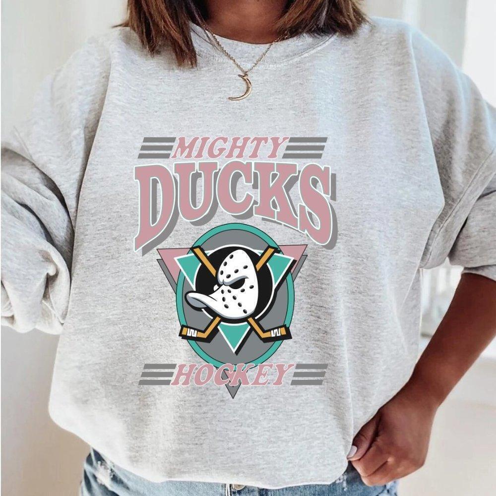 Mighty Ducks Sweatshirt, Anaheim Ducks Ice Hockey Sweatshirt